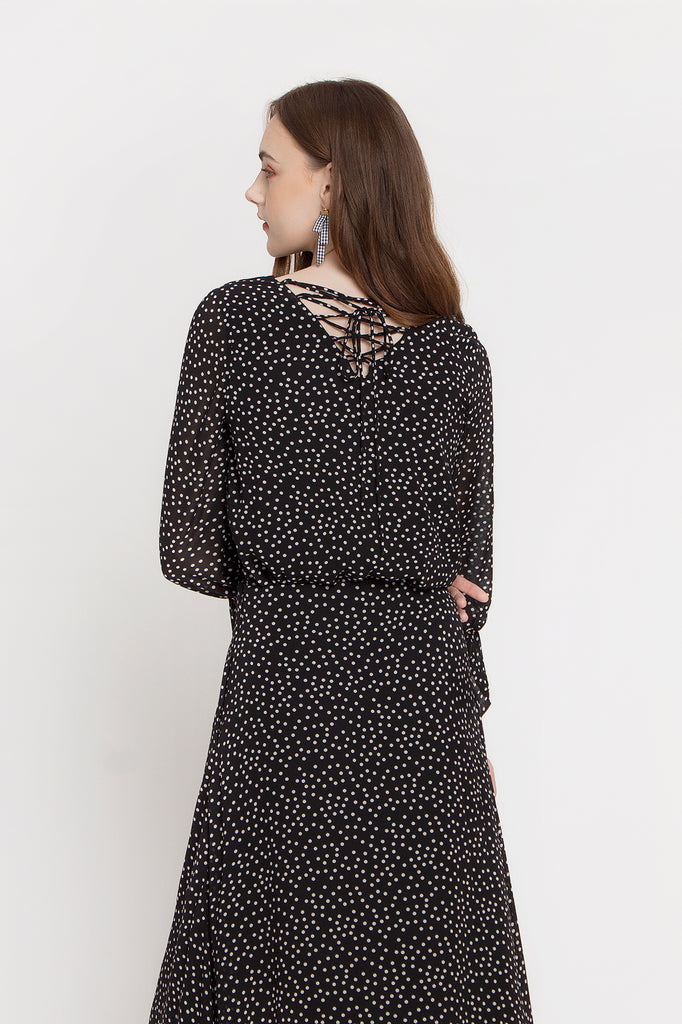 Polka Reversible Bell Blouse