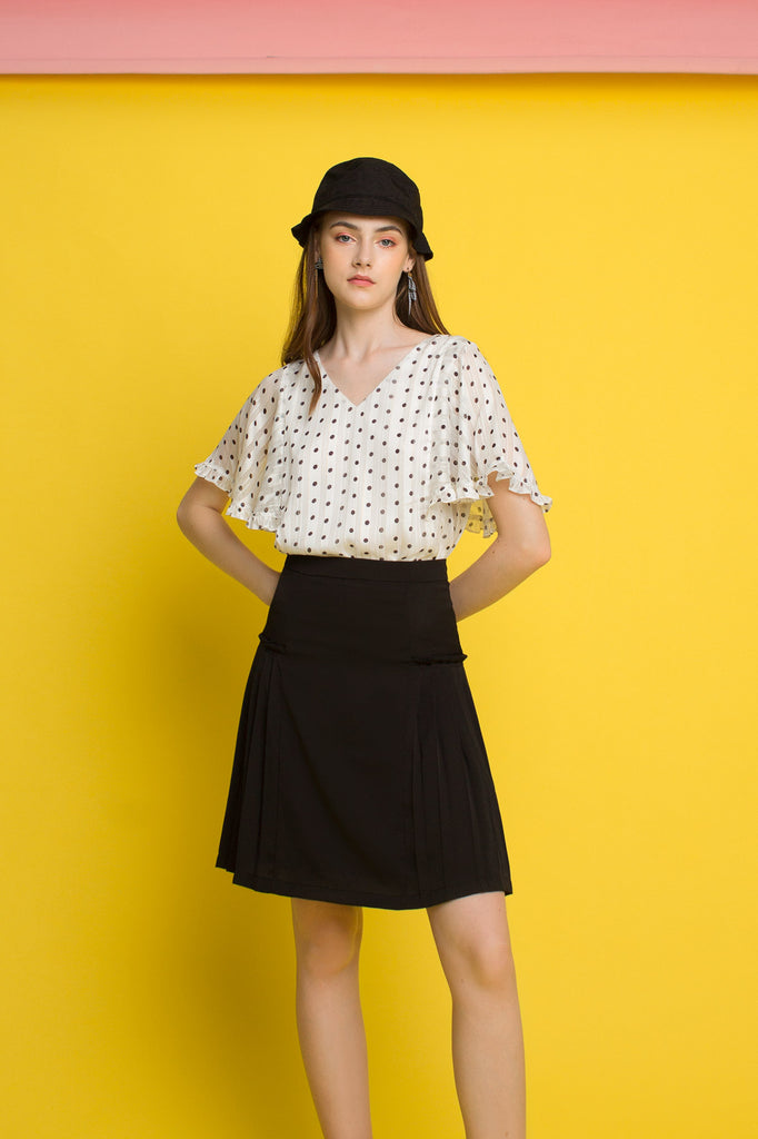 Side Pleated Skirt