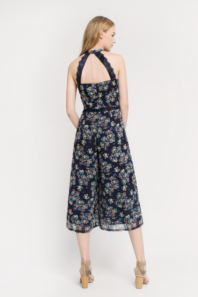 Floral Halter Jumpsuit