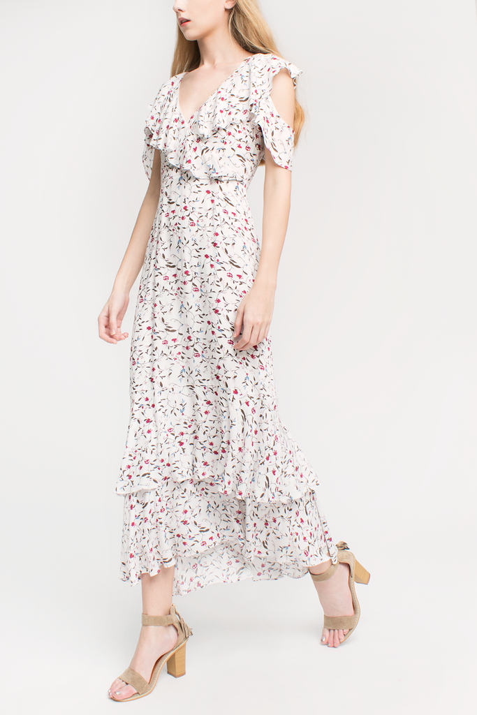 Floral Ruffled Maxi Dress
