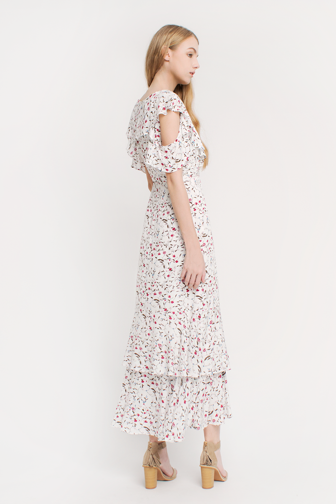 Floral Ruffled Maxi Dress