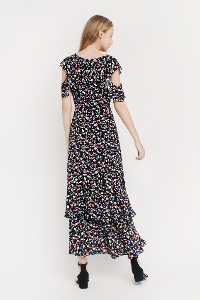 Floral Ruffled Maxi Dress