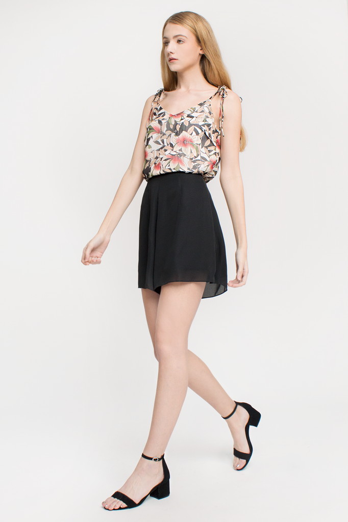 Floral Ribbon-tie Camisole