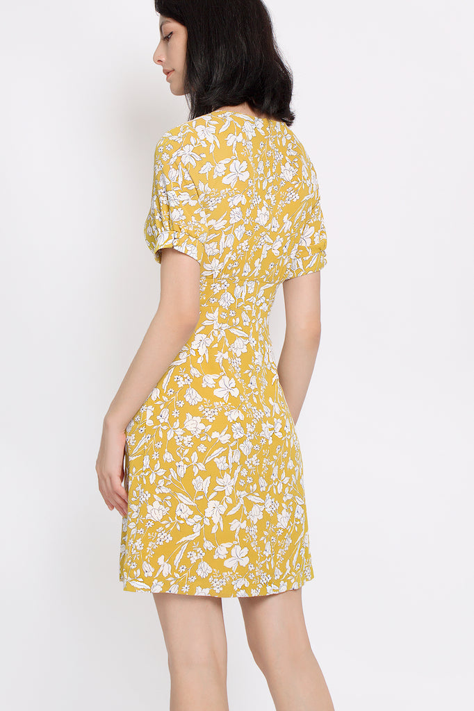 Floral Button-down Dress