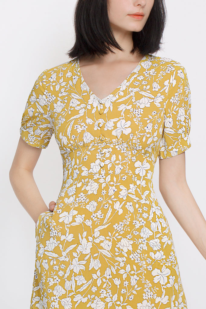 Floral Button-down Dress