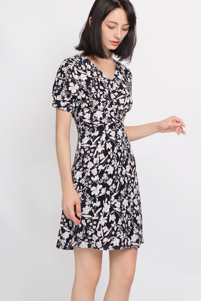 Floral Button-down Dress