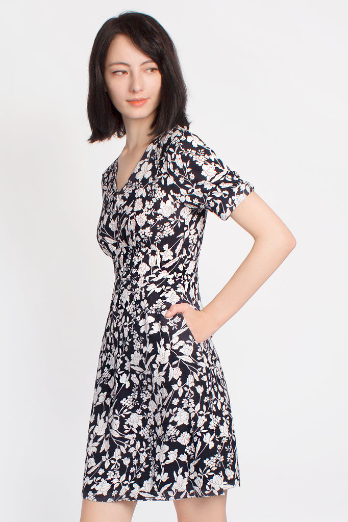 Floral Button-down Dress