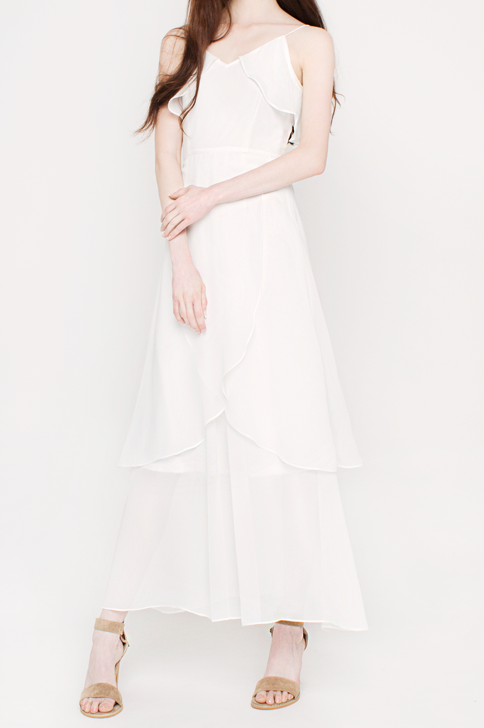 Drop-shoulder Maxi Dress