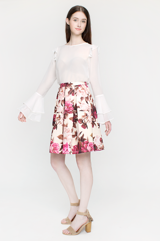 Ruffled Sleeves Blouse