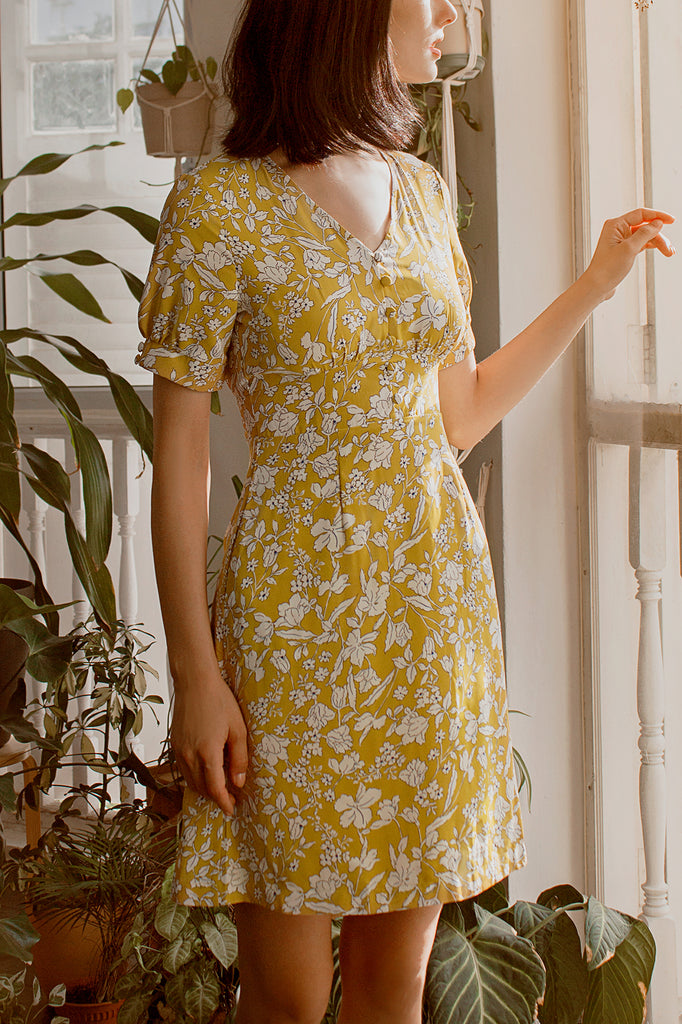 Floral Button-down Dress