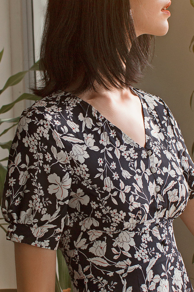 Floral Button-down Dress