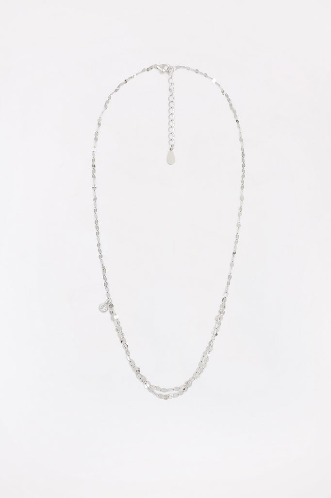 Silver Layered Choker