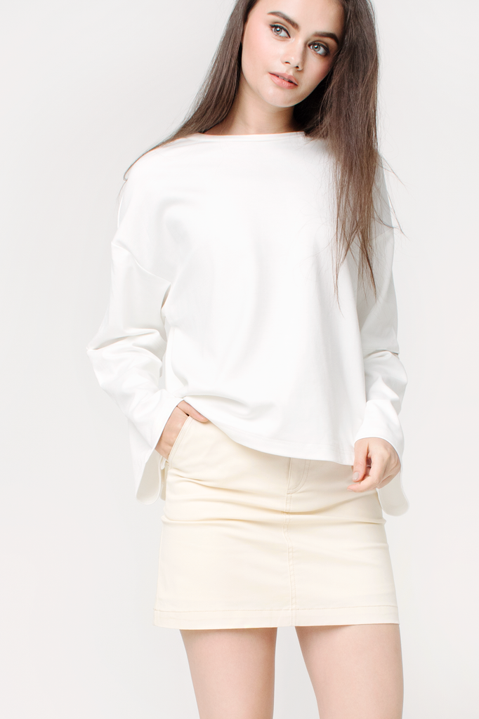 Slit Sleeves Sweatshirt