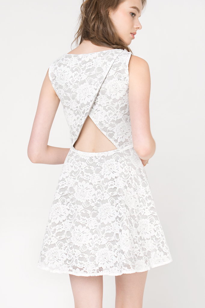 Lace Flapback Dress