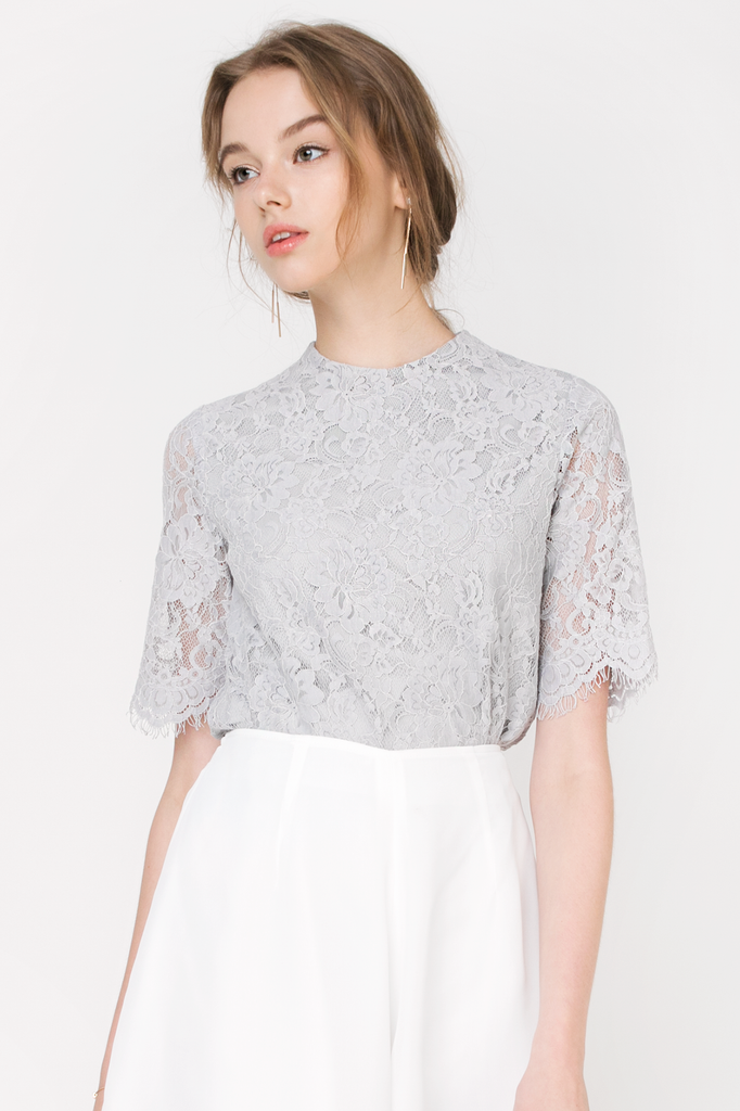 Scallop Lace Top