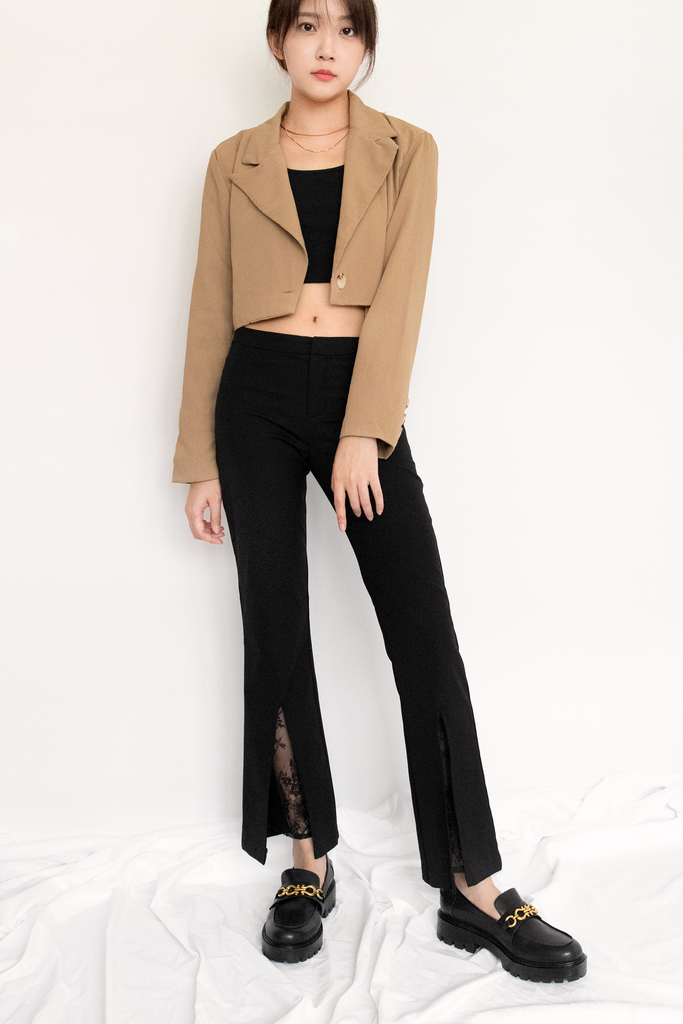 Cropped Boxy Blazer