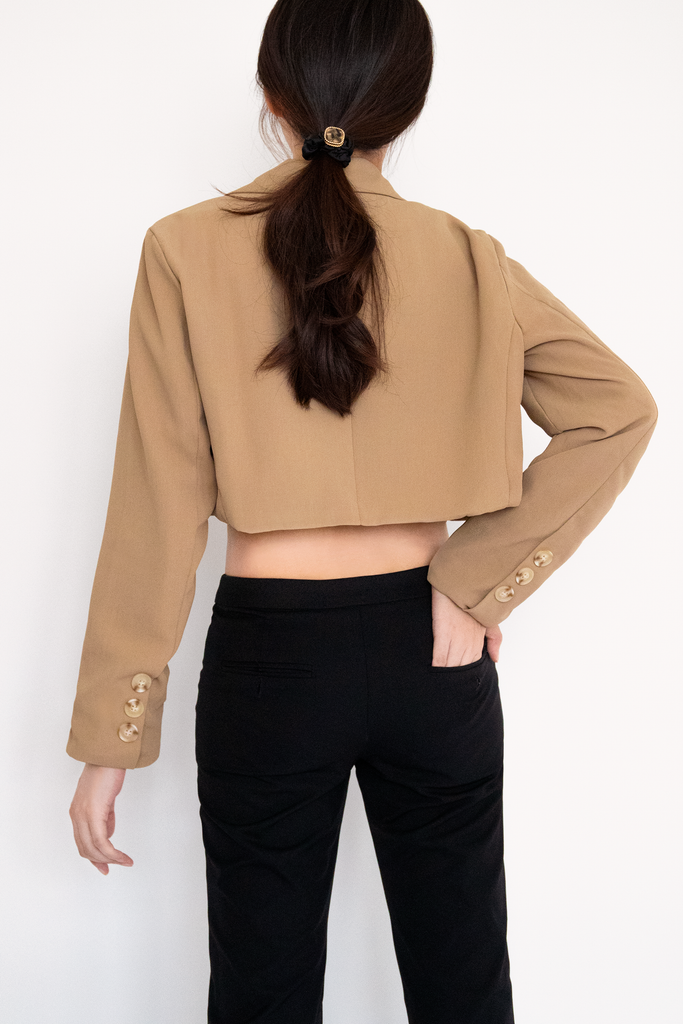 Cropped Boxy Blazer