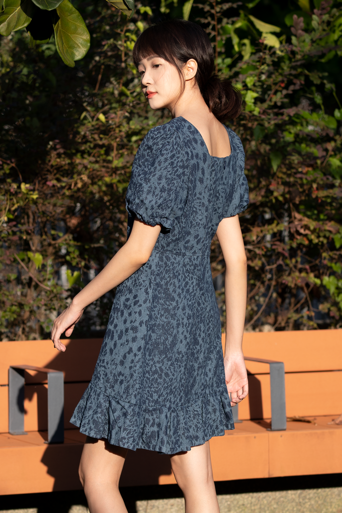 Denim Printed Dress