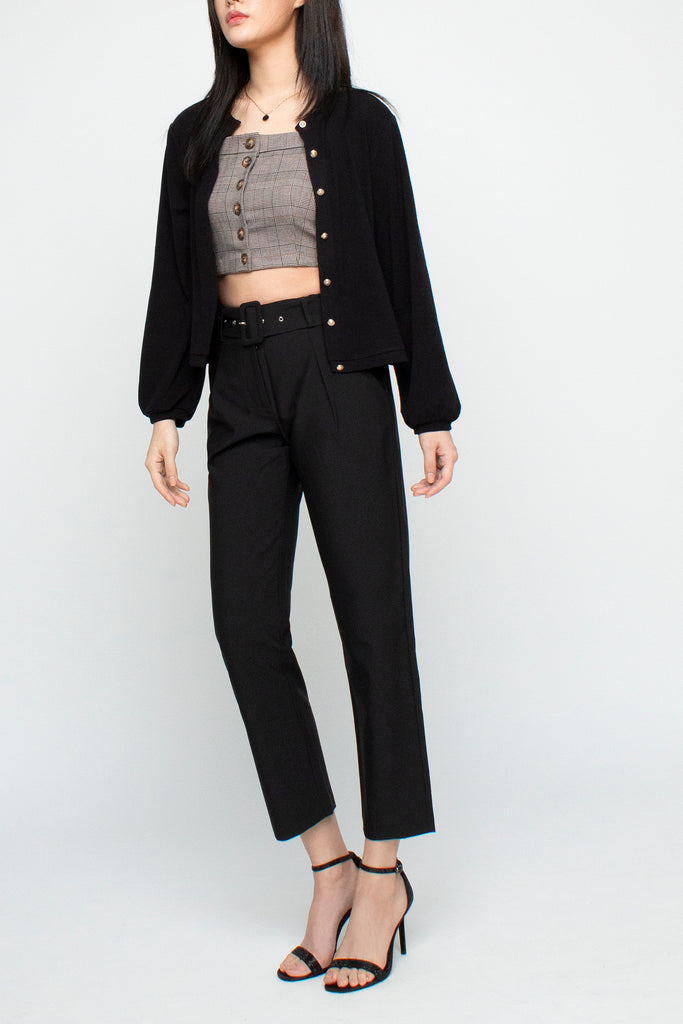 Buckle Belted Pants