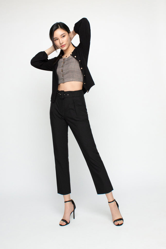 Buckle Belted Pants