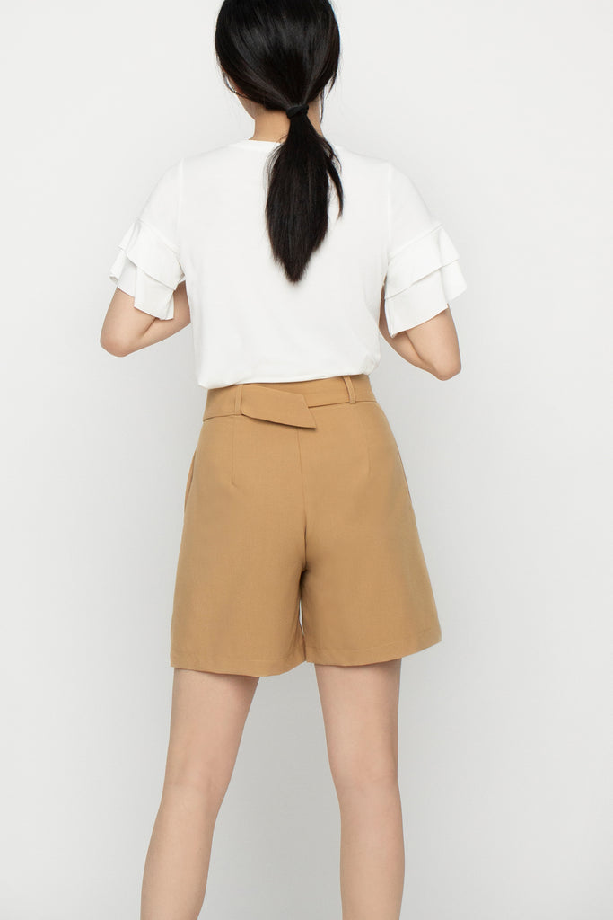 Buckle Belted Shorts
