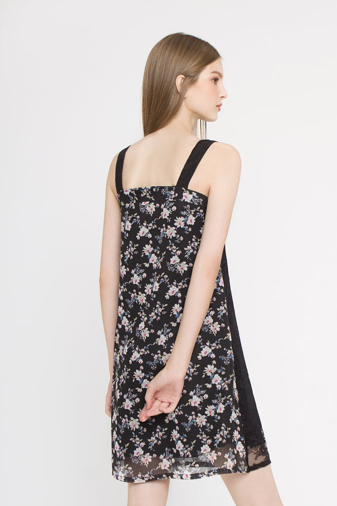 Floral Lace Reversible Dress