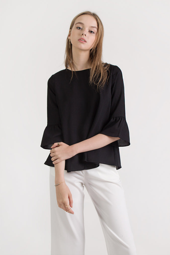 Bell sleeves blouse