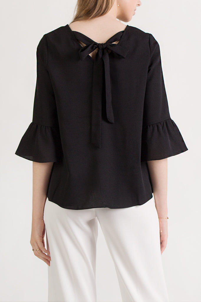 Bell sleeves blouse
