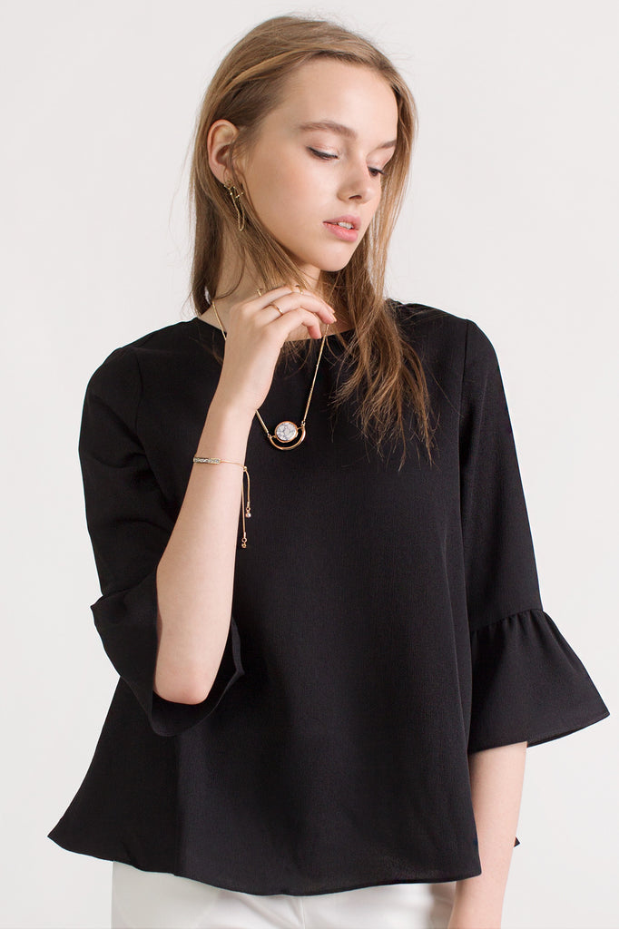 Bell sleeves blouse