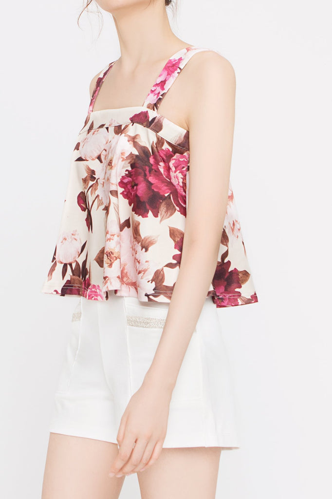 Floral Flare Top