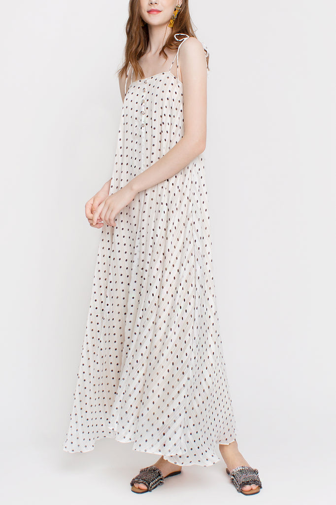 Polka Circle Maxi Dress