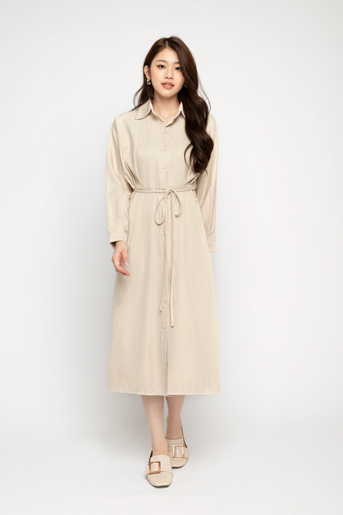 Batwing Midi Shirtdress