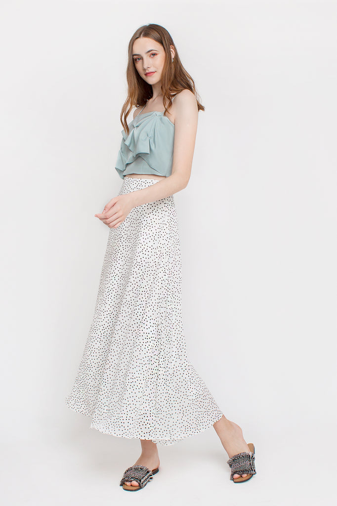 Darted Petal Crop Top