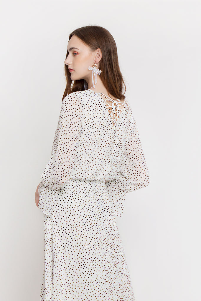 Polka Reversible Bell Blouse