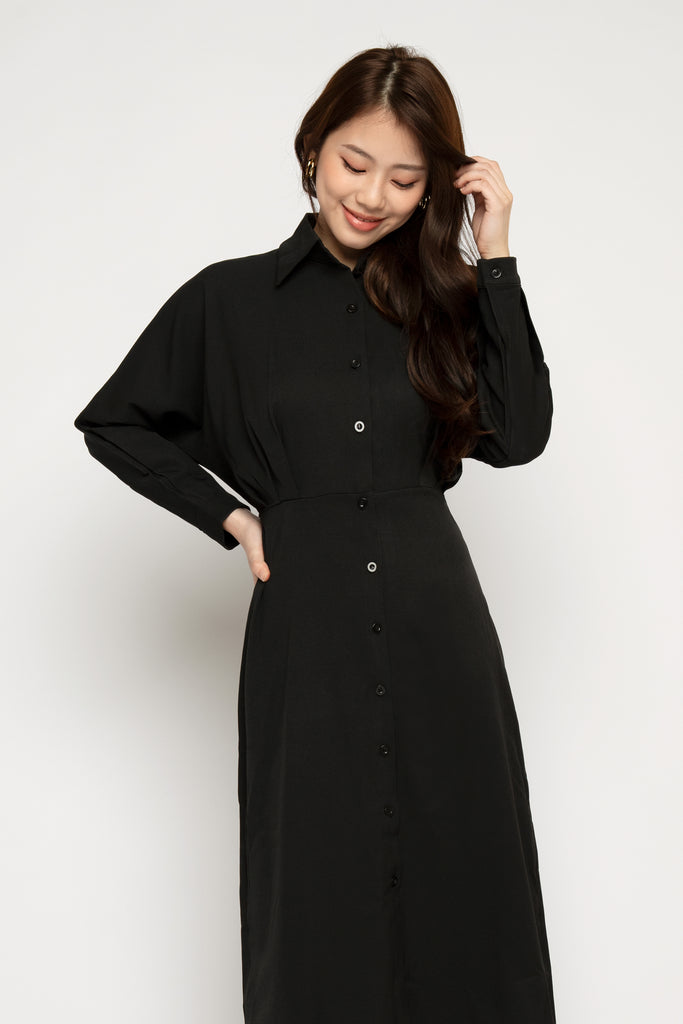 Batwing Midi Shirtdress