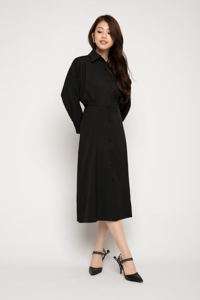 Batwing Midi Shirtdress