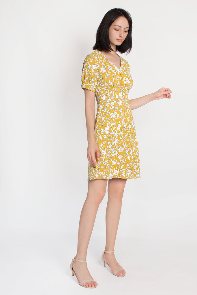 Floral Button-down Dress