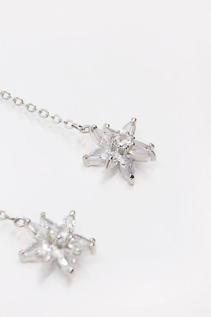 Rhinestone Lily Earrings