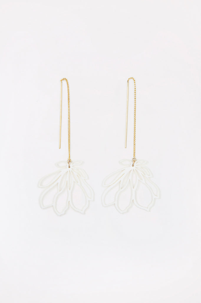 Linear Floral Earrings