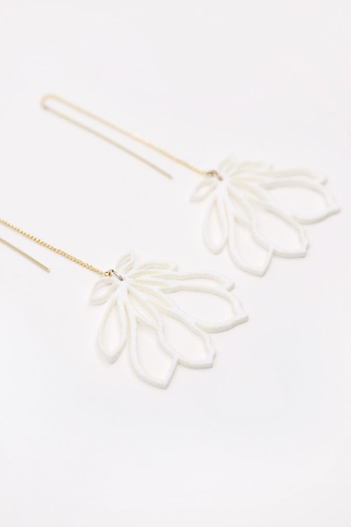 Linear Floral Earrings