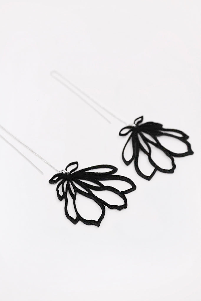 Linear Floral Earrings