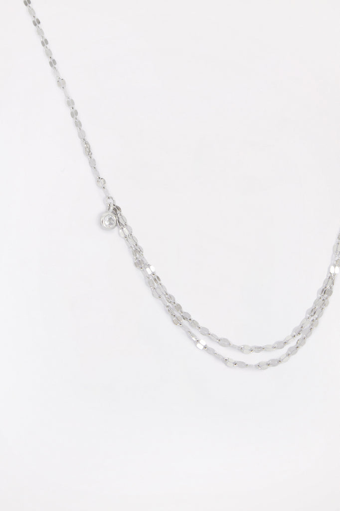 Silver Layered Choker